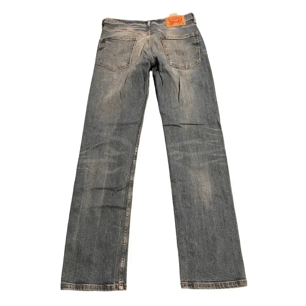 Levi’s 514 Men’s Jeans W30 L32 Straight Leg Blue Denim Faded Distressed